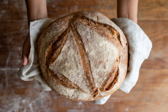 Pan casero sin gluten de masa madre