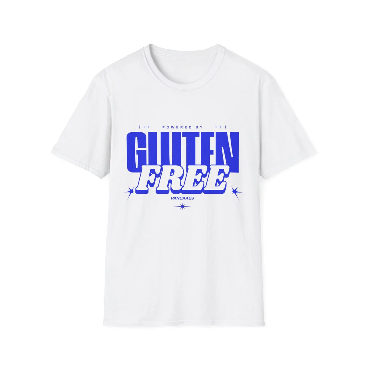 camiseta blanca con mensaje sin gluten