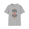 Camiseta keep cal and eat gluten free gris