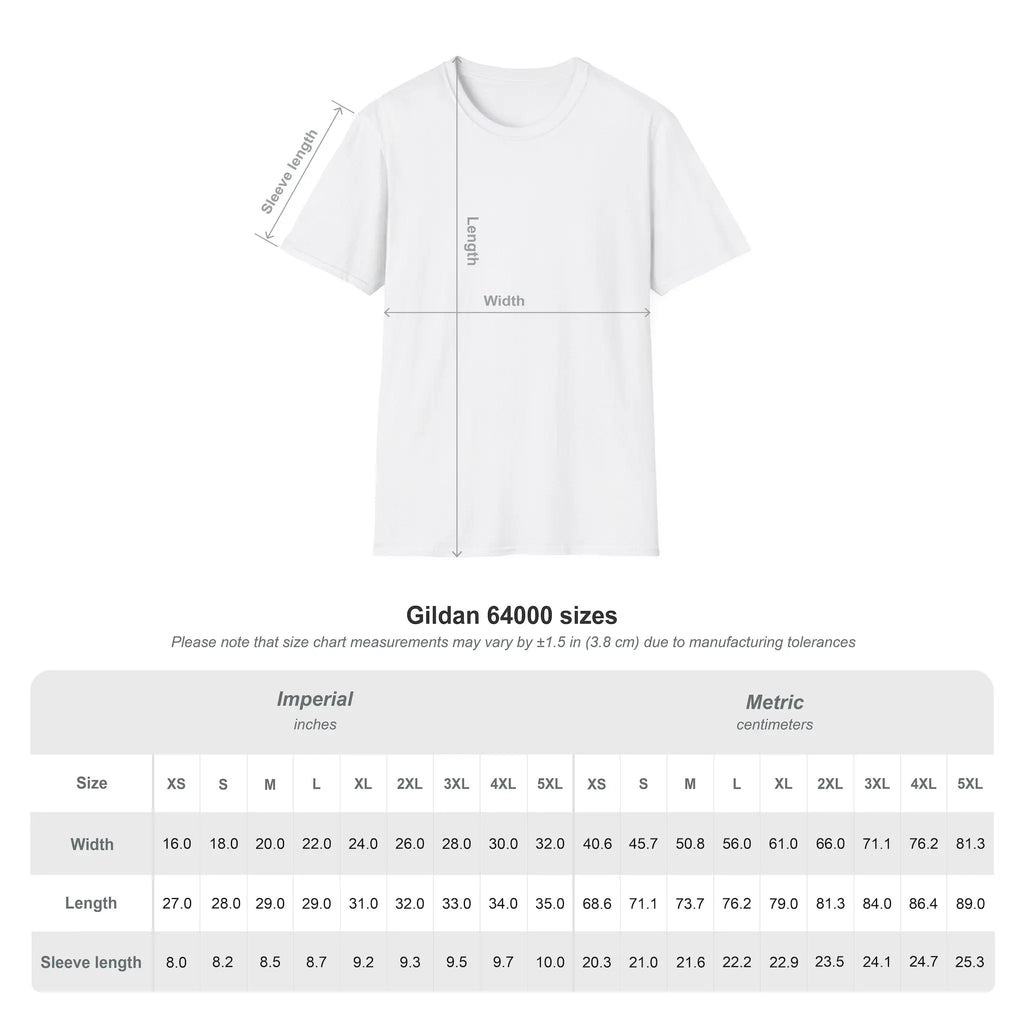 guia de tallas para camiseta gluten free