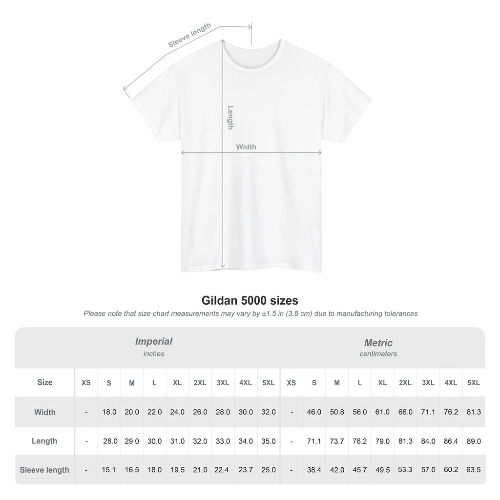 guia de tallas de camiseta toxic gluten
