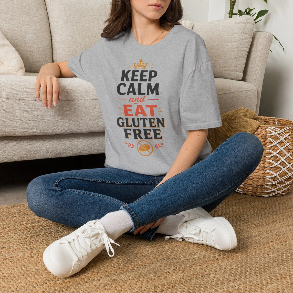 Keep cal and eat gluten free tee for celiac friends